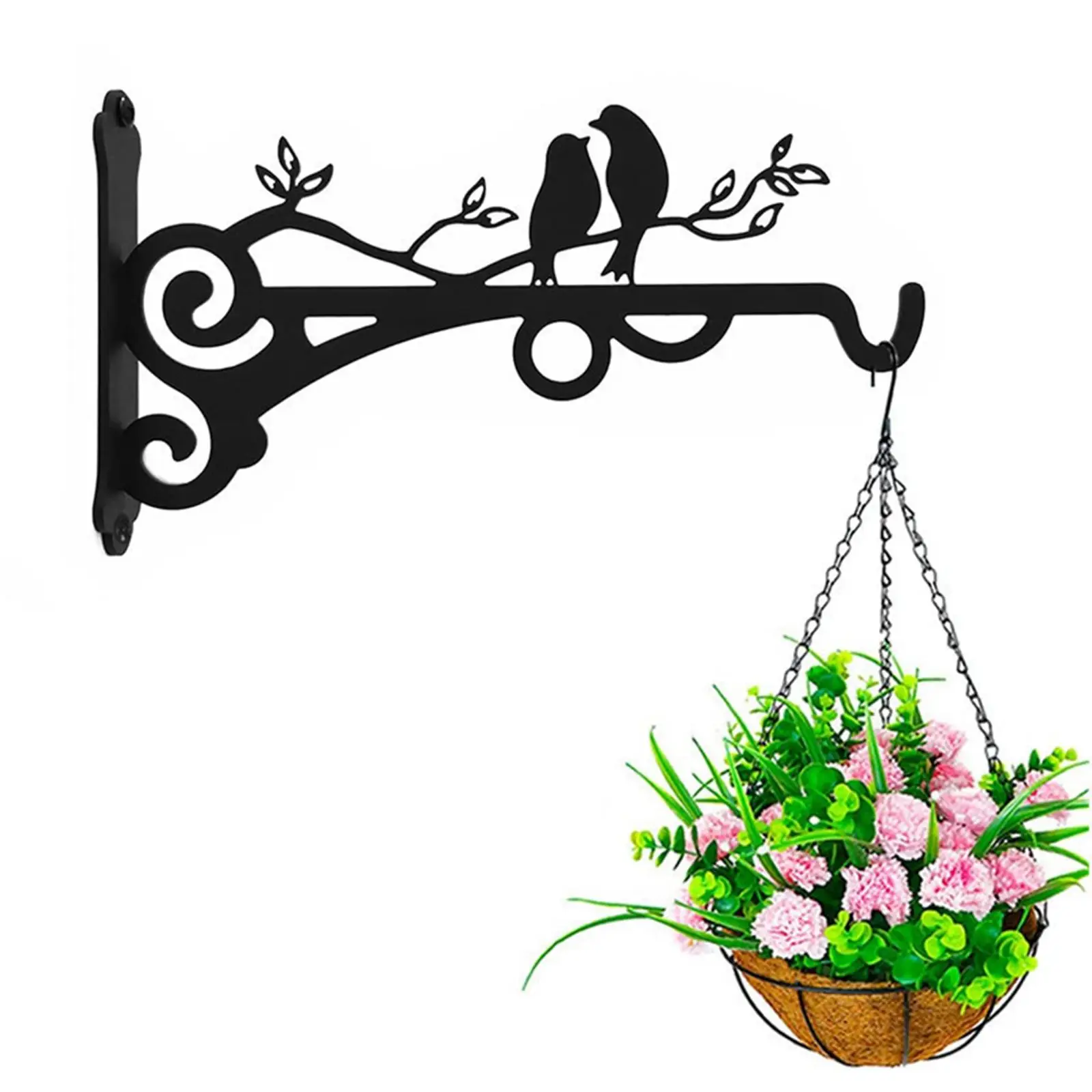 Iron Hanging planter Brackets Strong Bearing Durable Planter Hangers for Home Outdoor