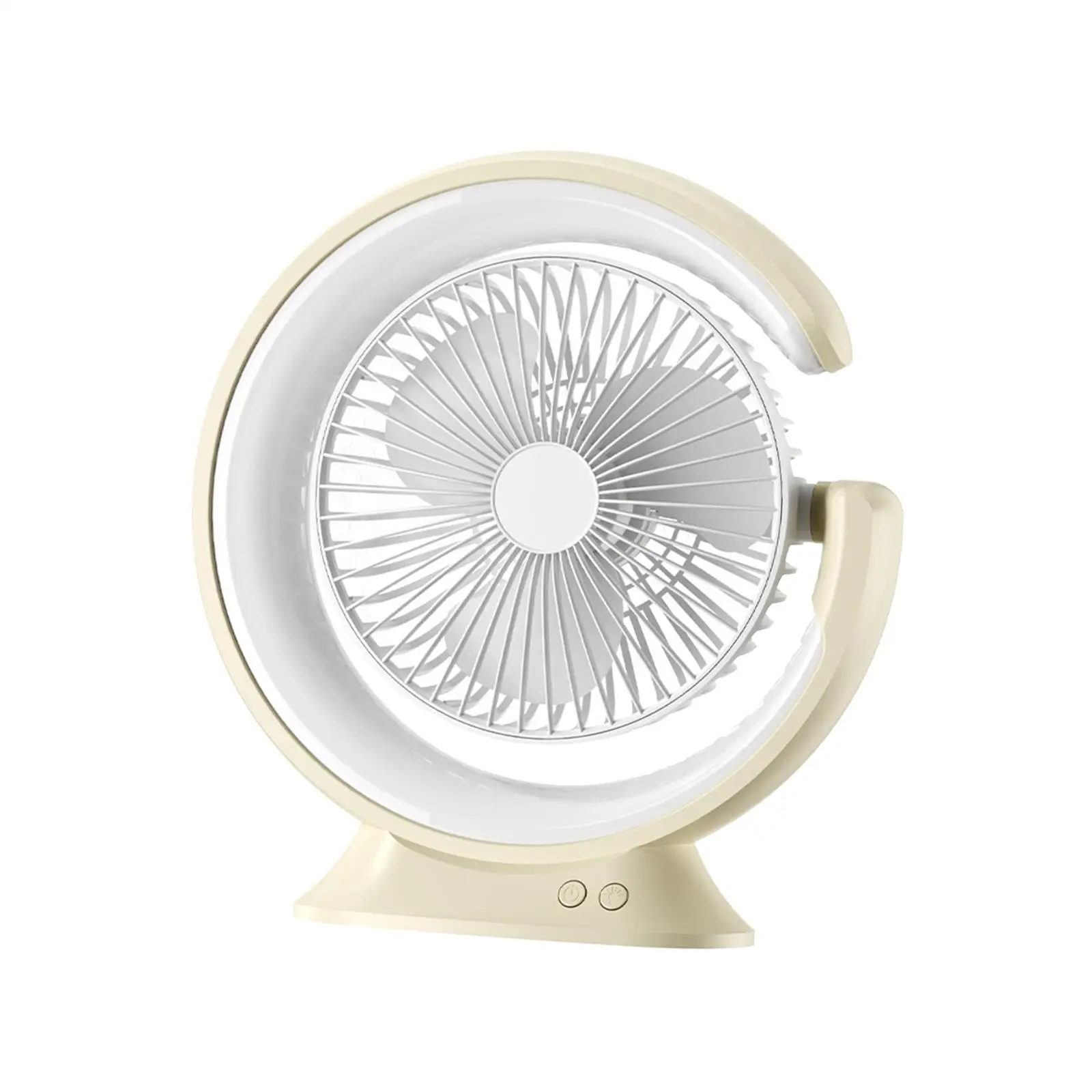 Personal Fan with LED Lights Silent 3 Modes Lighting Cooling Mini Fan Lamp Fan Desk Fan for Camping Home Bedroom Tabletop Office