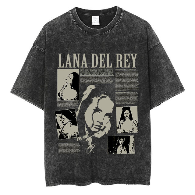 Lana Del Rey Ldr Sailing Vintage Wash T Shirt Men's Retro Style short  sleeve T-Shirt Men Women Hip Hop Oversized tees Streetwear - AliExpress