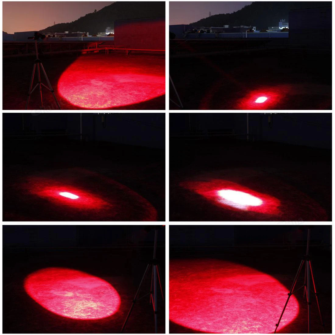 Lanterna Tática Zoomable, Radiação de Alcance LED,