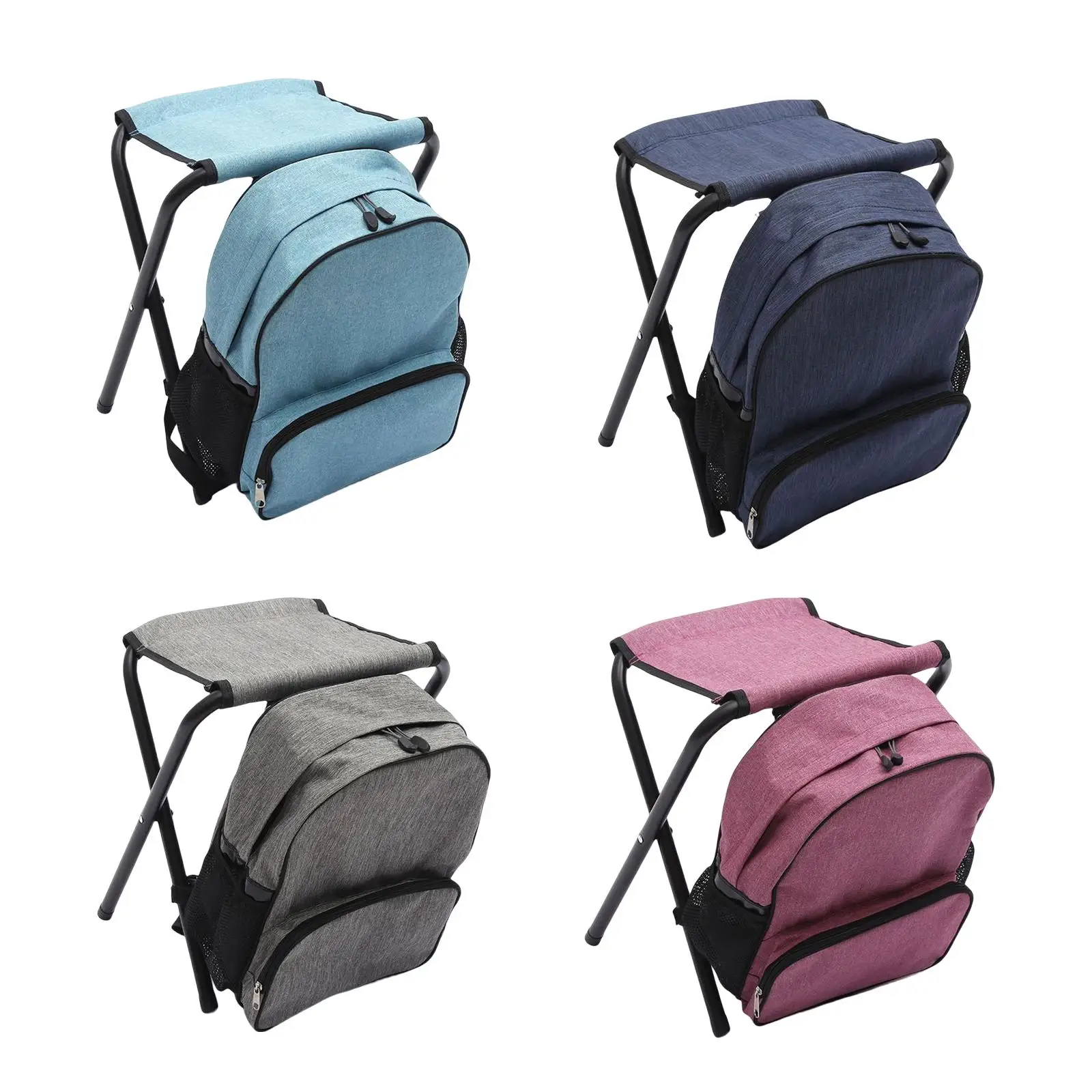 Fishing Seat Portable Detachable Backpack Seat Chair Camp Stool Foldable Stool with Bag for Camping Beach Picnic Fishing Hiking