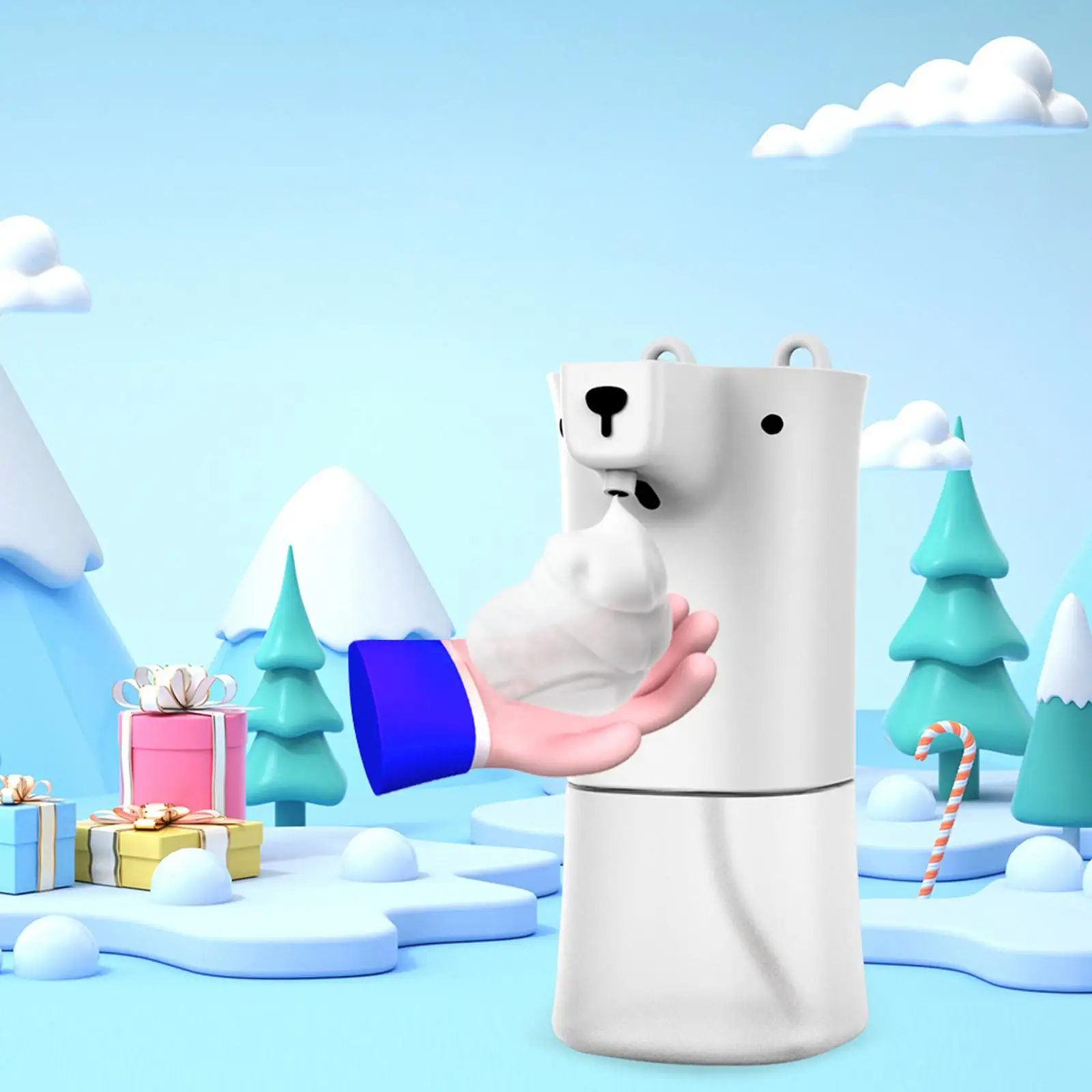 320ml Touch Free Soap Dispensers Waterproof IR Sensor for Washroom Children