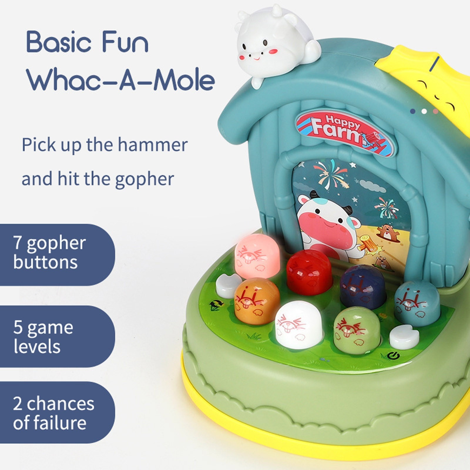 Whack Game Moles Mini Cute Whack A Hole Hammer Game, музыкальные игрушки,  подарок для мальчиков и девочек, игрушки для малышей | AliExpress