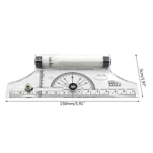 30cm Multi-purpose Angle Parallel Scroll Rolling Ruler Art Design Architect  Drafting Drawing Measuring Balance Scale Template