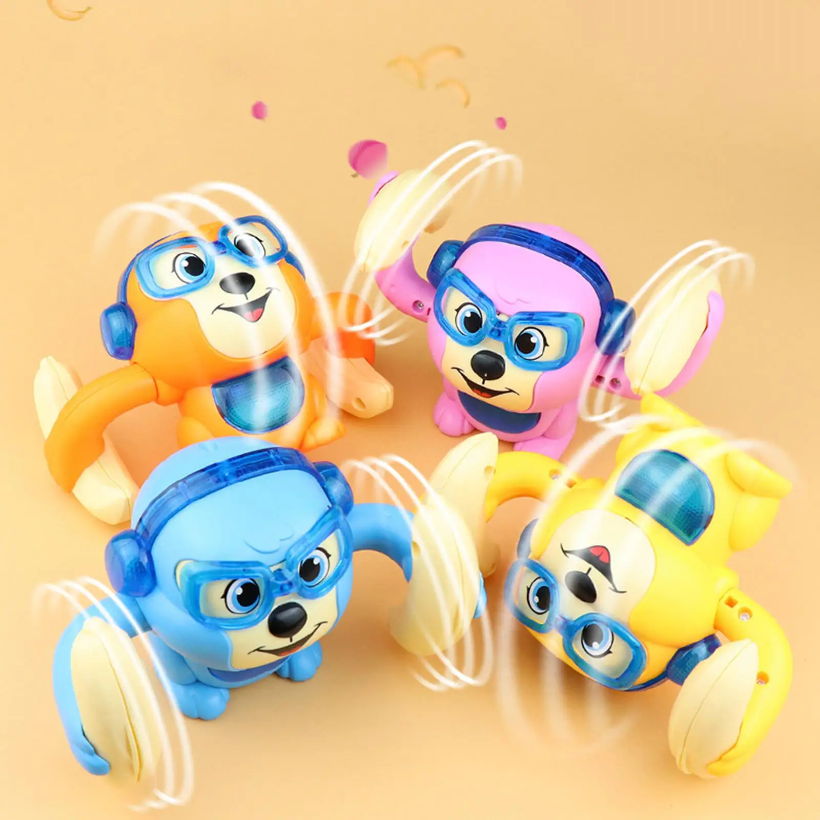 Monkey Musical Toys Walk Interactive Toy Monkey Crawling Baby Toy  Orange