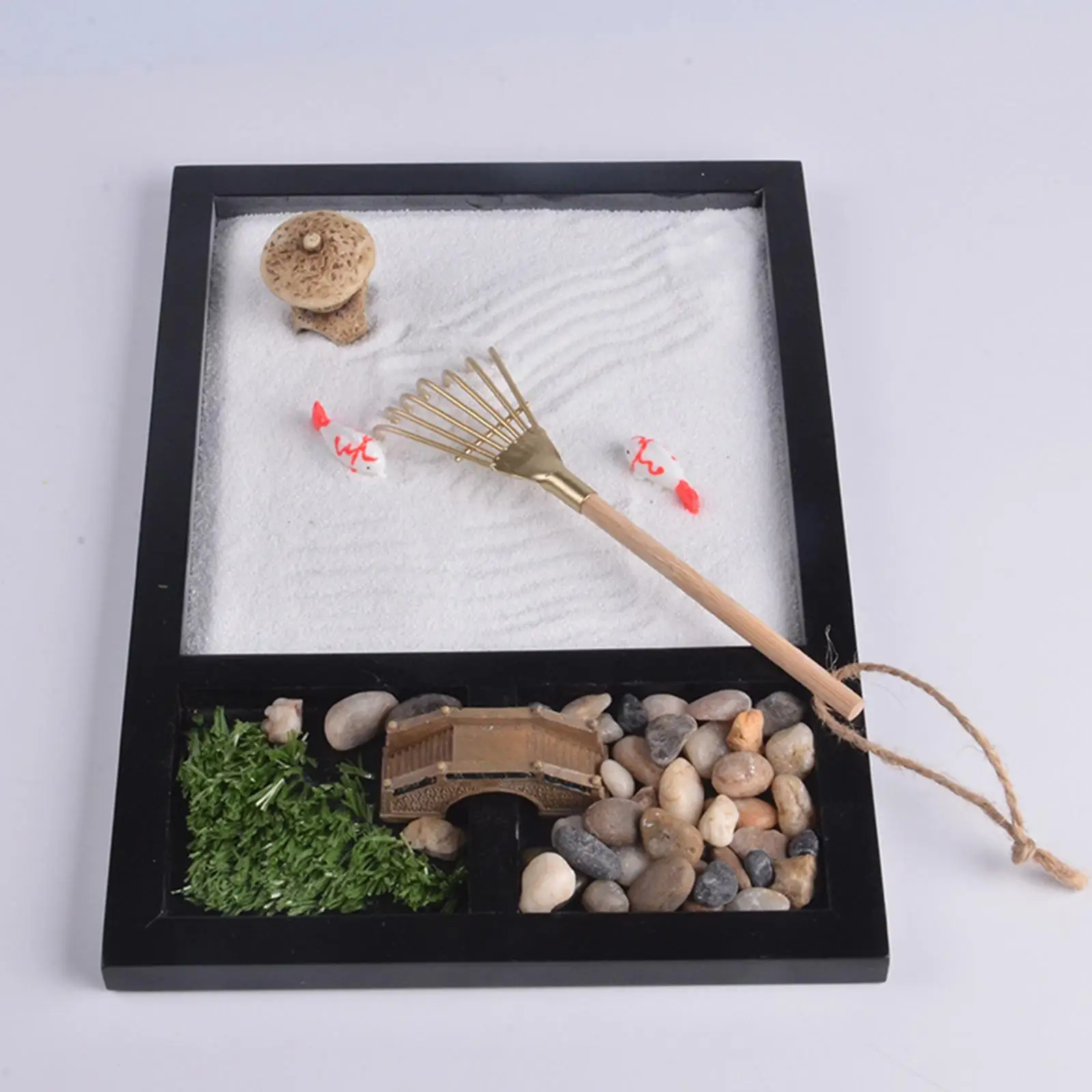 Japanese Zen Garden Kit for Desk Office Table Mini Zen Sand Garden Kit