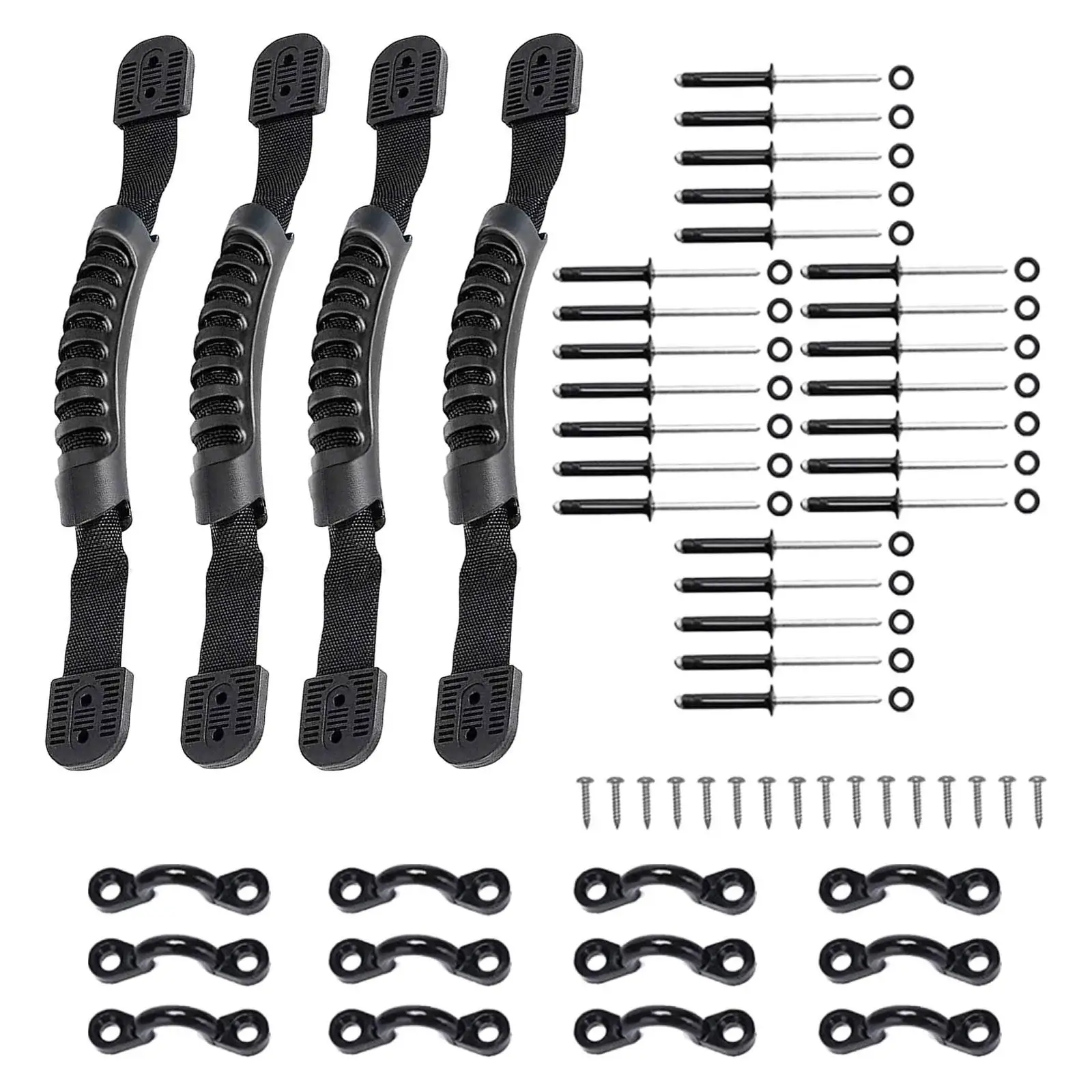 Kayak Handles Kit DIY Durable Hardware Kayak Carry Replacement Handles Canoe Handle for Suitcase Outdoor Sports Canoe Boat Parts