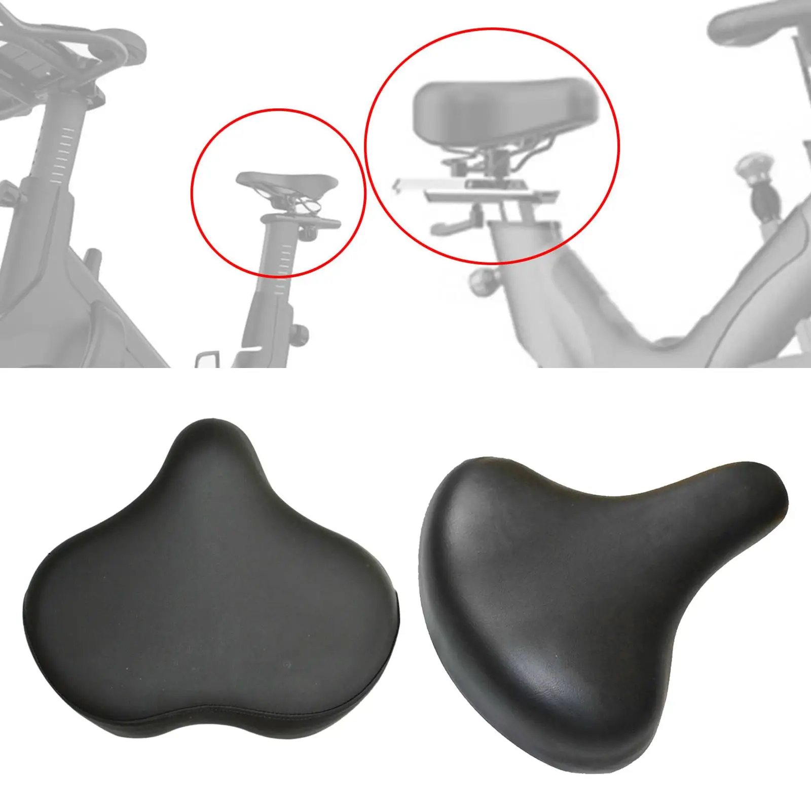 Exercise Saddle Cushion Accessory for Stationary Bikes Anti Slip