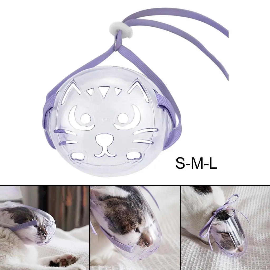 Cat Muzzle Breathable Muzzle Grooming Prevent Kitty Anti Biting