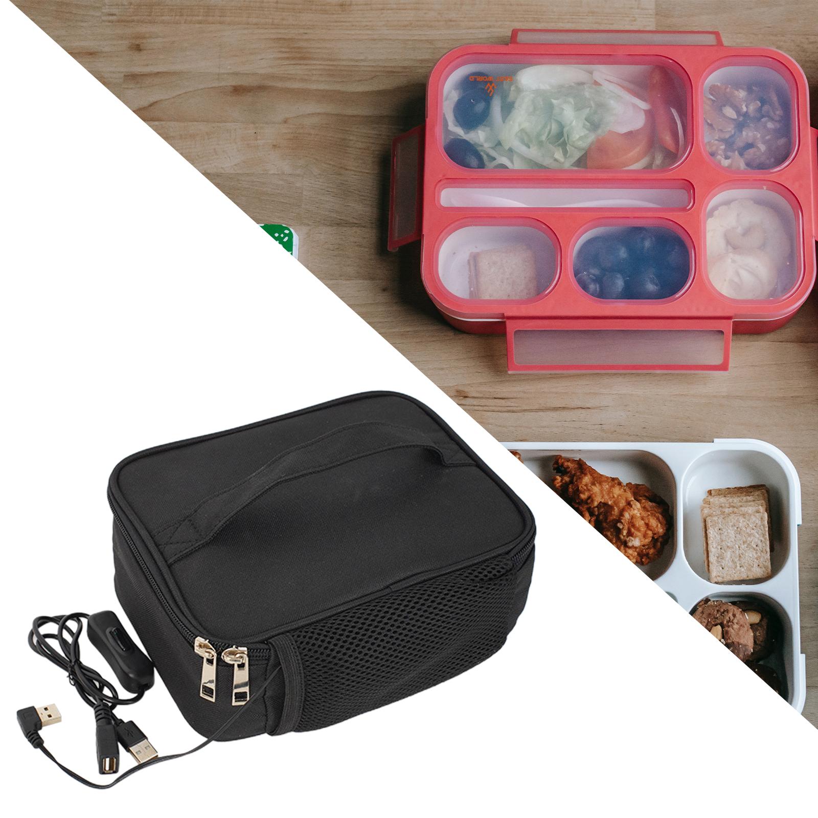 Electric Heating Bag Lunch Box Thermal Bag Insulation Bag Container Waterproof USB for Travel Picnic Office