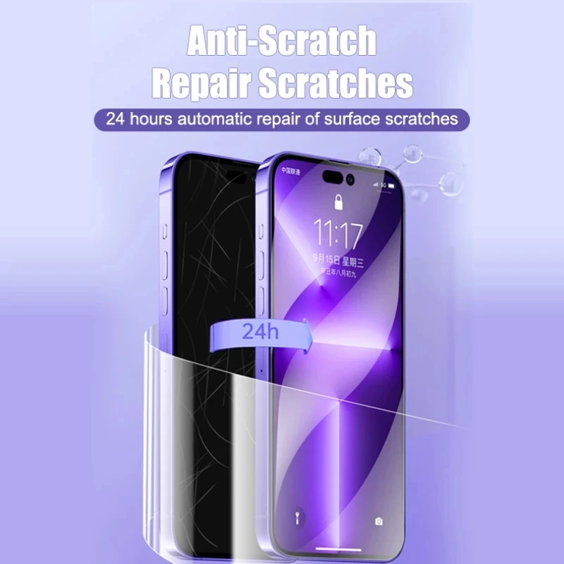 5Pcs Hydrogel Film For iPhone 14 15 Pro Max 8 7 Plus Full Cover Screen  Protector For iPhone 13 12 Mini 11 PRO X XS MAX Not Glass - AliExpress
