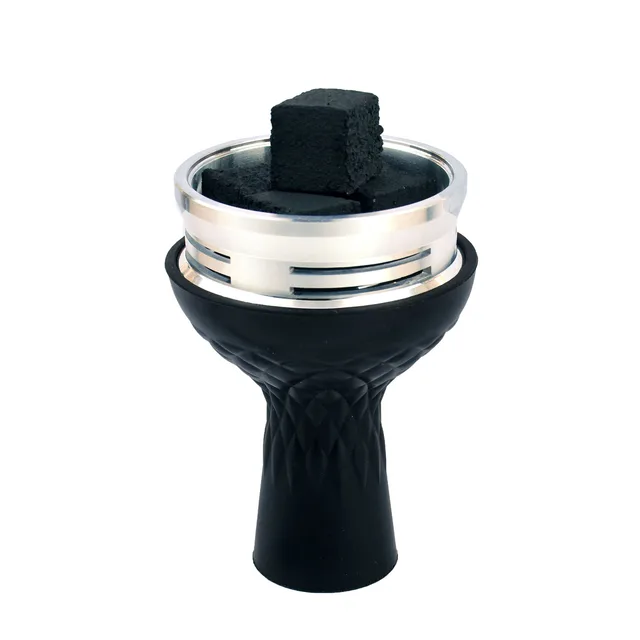 Arab Shisha Hookah Metal Bowl Charcoal Holder with Cover Heat Heat  Management System Chicha for Smoking Accessories - AliExpress