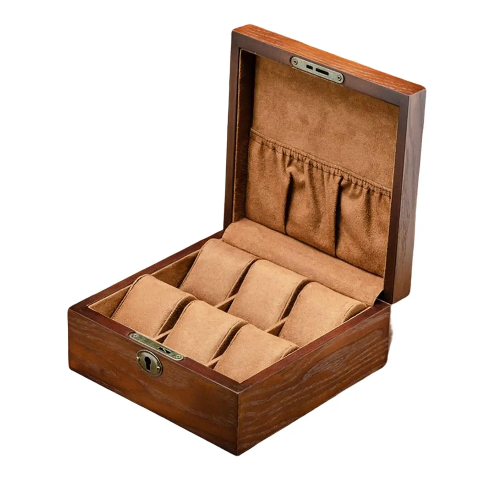 Wood Watch Box with Removable Pillows Watch Organizer Box watch Display Case Birthday Gift