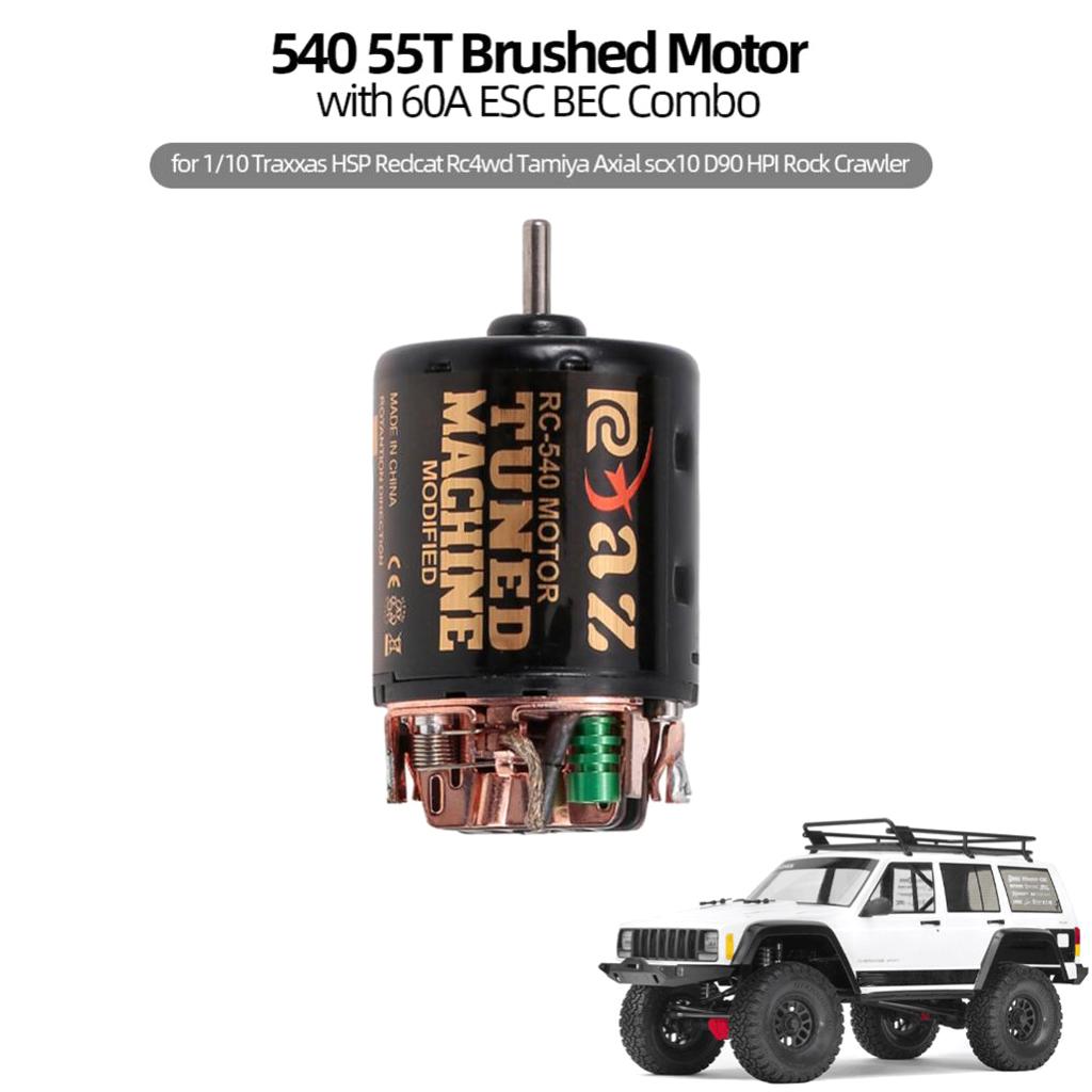 Universal 55T Brushed 540 RC Motor Buggy  Accessory Black
