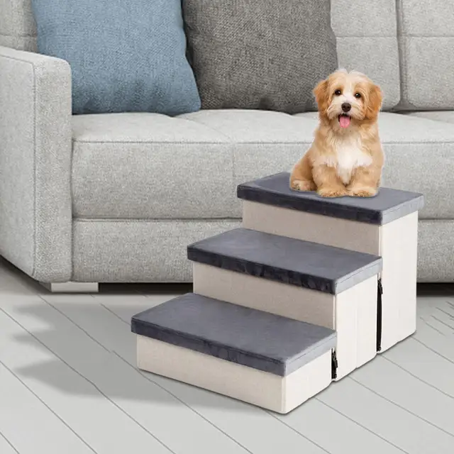 Rampa para perros resistente, conveniente para sofá, sofá y cama alta,  escalera para perros que sube 2 pasos Yuyangstore Animales Escaleras