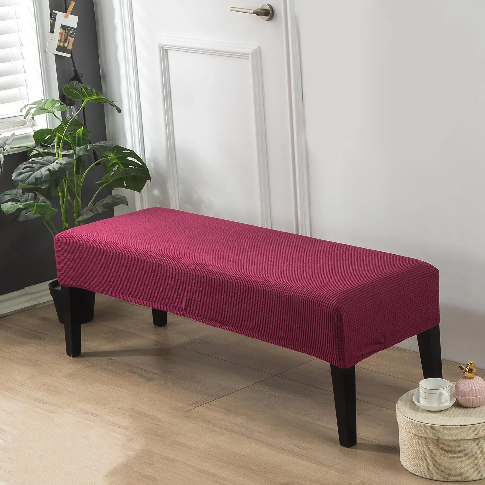 Polyester Jacquard Fabric Bench Cover Bench Slipcover Full Protection