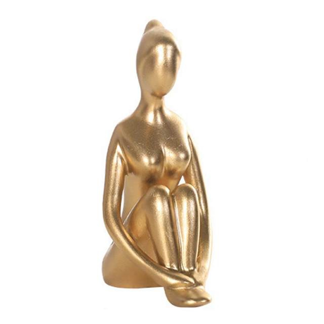 8 Styles Meditation Yoga Pose Statue Figurine Ceramic Yoga Figure Decor  Ornament