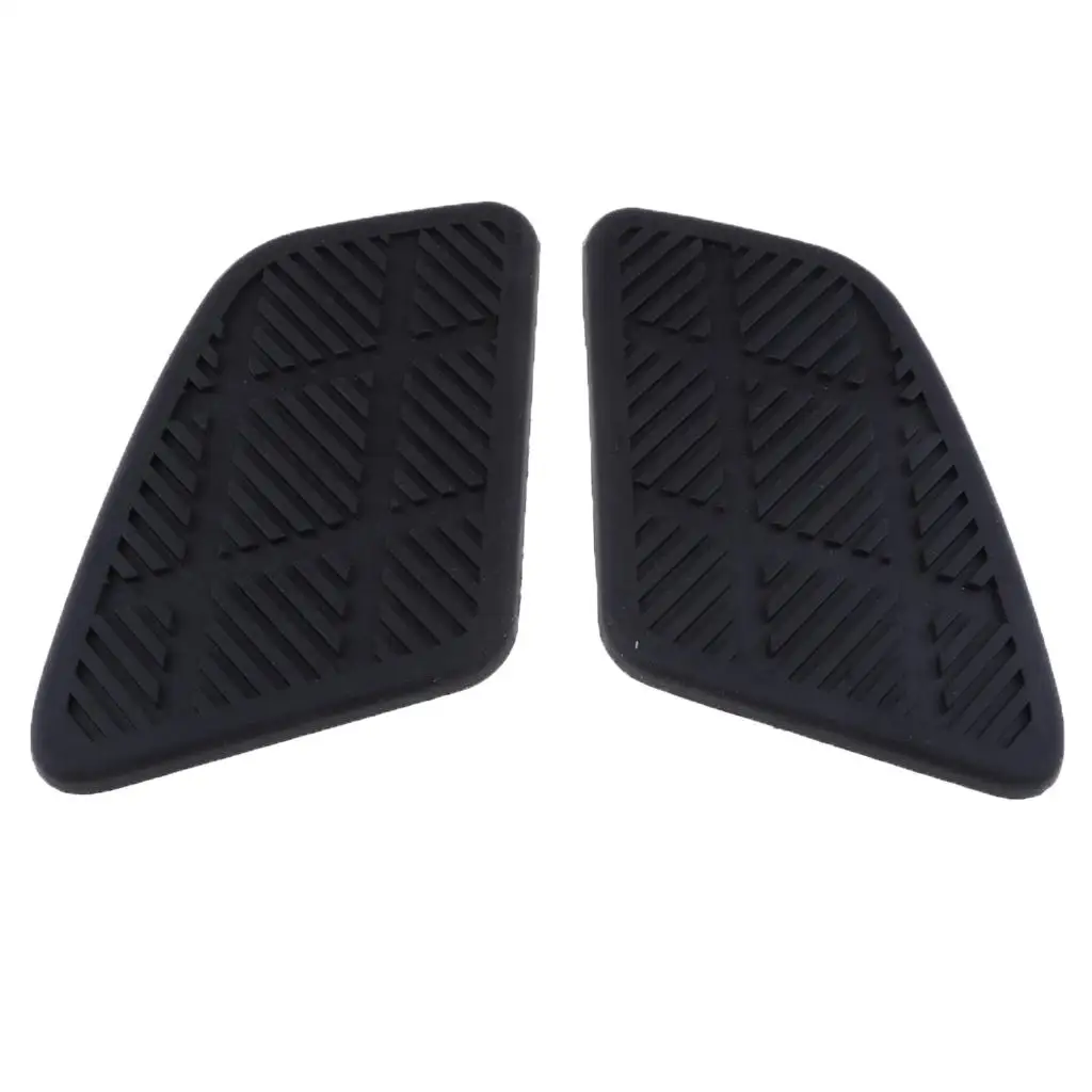 2 Pieces Motorcycle Anti slip Stickers Adhesive Rubber Traction Side