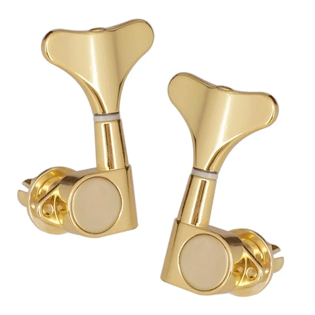 Pack of 5 Closed Tuning Keys Gold 3L 2R for Electric Bass Parts