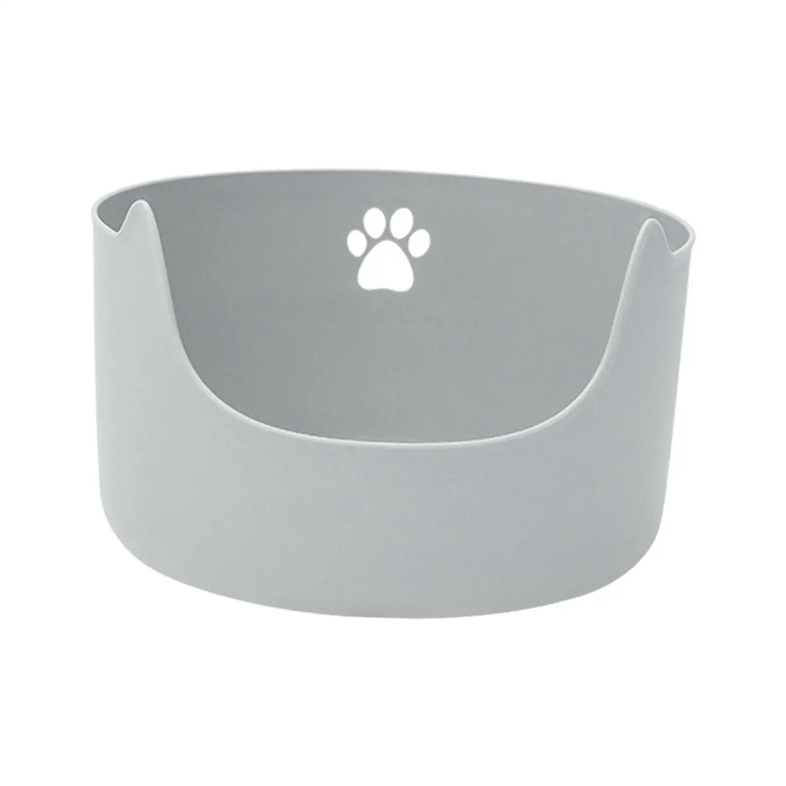 Open Cats Litter Tray with High Sides Anti Splashing Durable Nonstick Easy to Clean Cats Litter Pan Extra Large Lowered Front