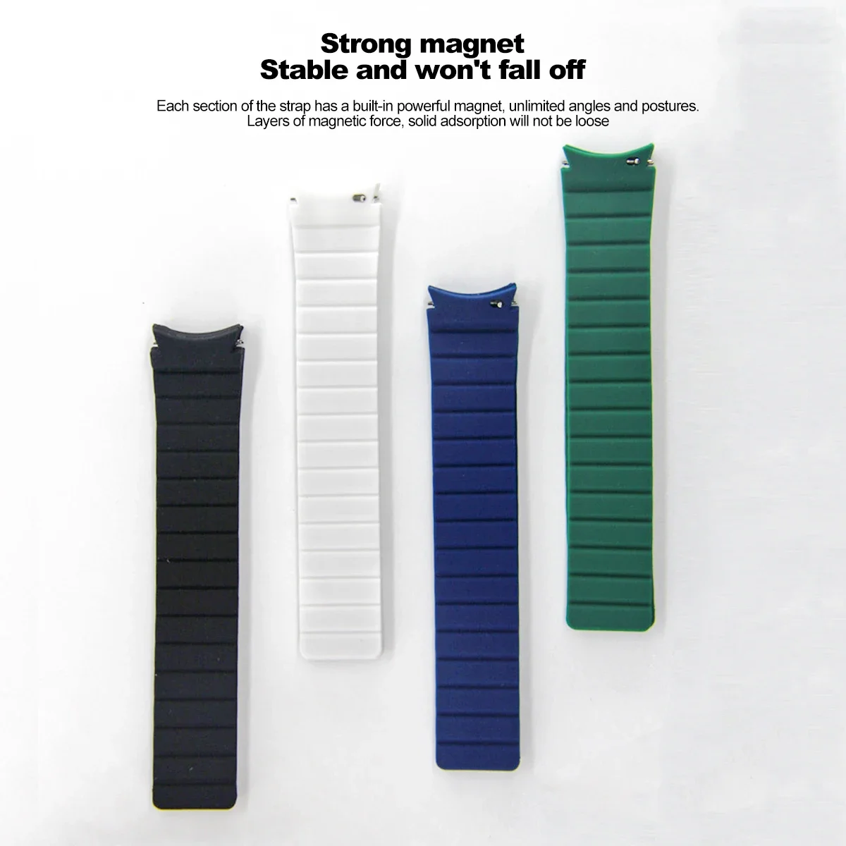 Magnetic Silicone Strap for Samsung Galaxy 6 5 4 40 44mm 6/4Classic 43 47mm 42 46mm No Gaps Bracelet for Watch 5Pro 45mm Band