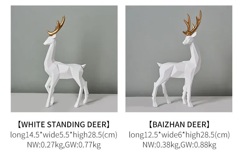 Geometric Deer Figurine