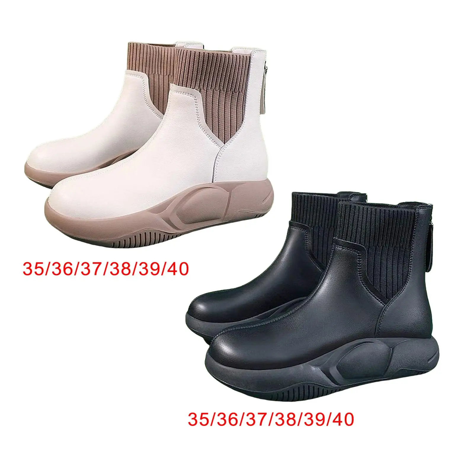 Women`s Winter Snow Boots Non Slip Thick Soled Waterproof Autumn Shoes Warm Nude Boots for Walking Climbing Fishing Ladies