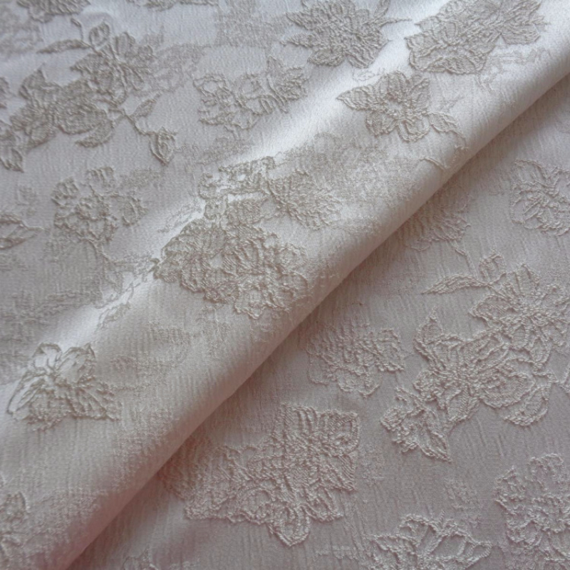 Plain Schwarz Weiß Apricot Muster Jacquard Kleidung Stoff Kleid Nähen Tuch Tür Vorhang Vorhang Tuch Unterstützung Tropfen Verschiffen – Detail 2