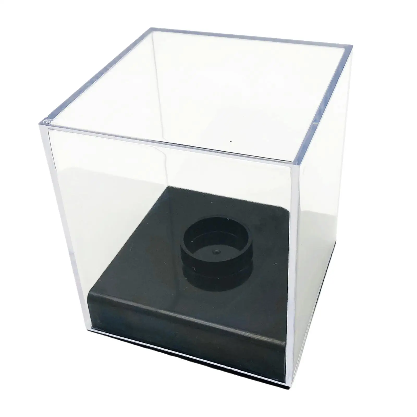 Clear Baseball Holder Display Box with Bracket Souvenir Storage Box Holder Dustproof Baseball Display Case