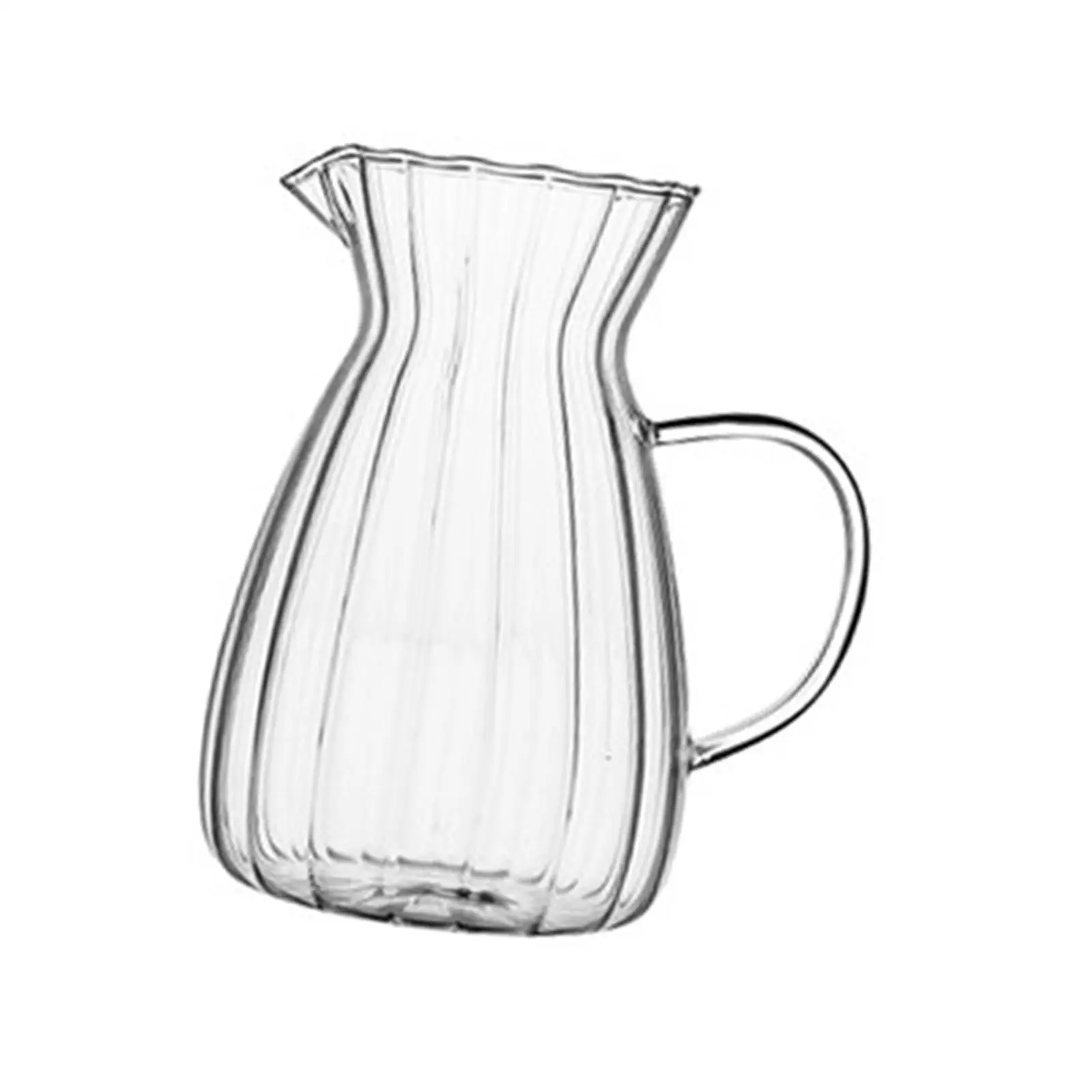 Glass Coffee Sharing Pot Large Capacity Japanese Style Reusable Clear Milk Jug Household for Office Outdoor Tour
