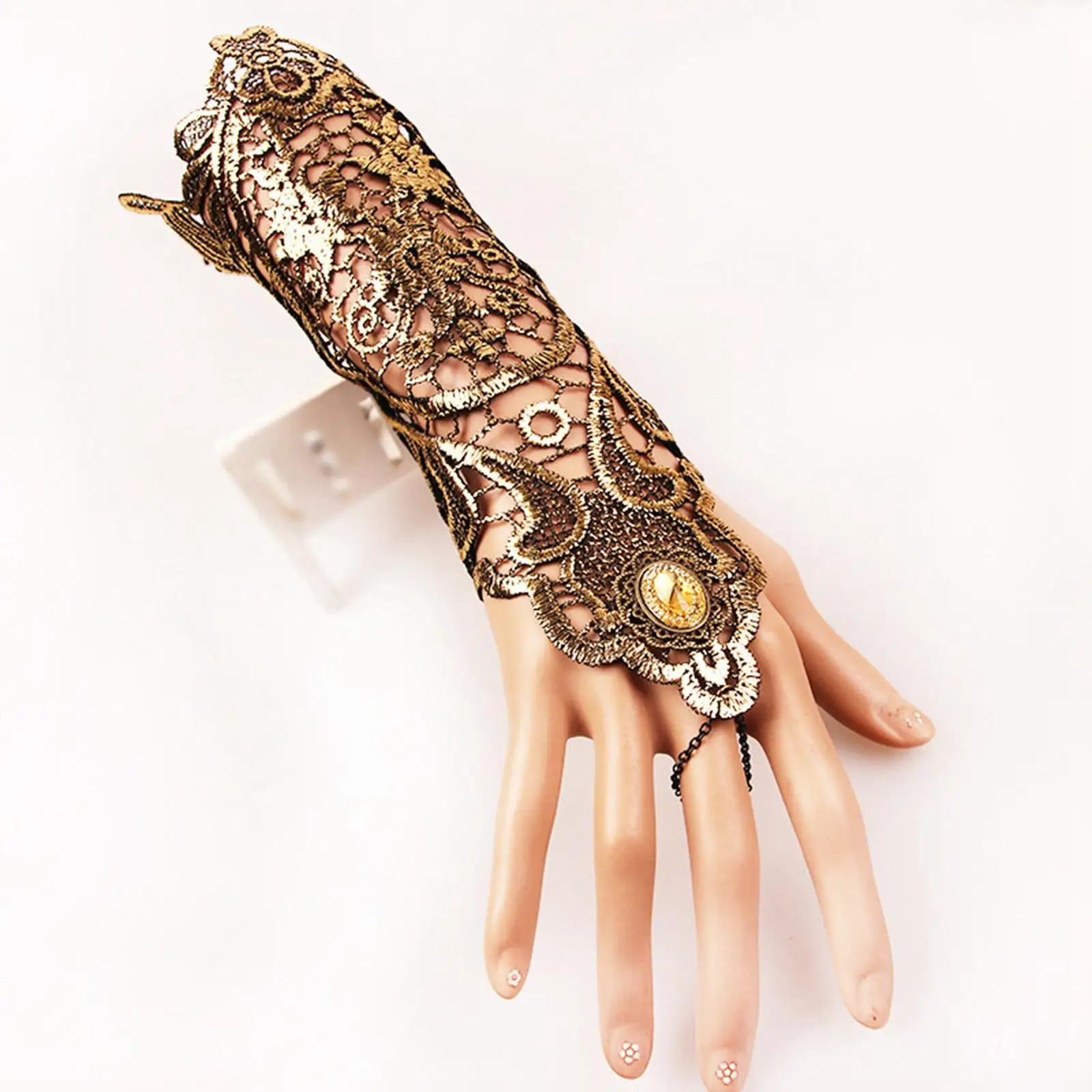 Lace Bracelet Lace  Wristband Ring Handmade  Gloves Lace Gloves for Ladies