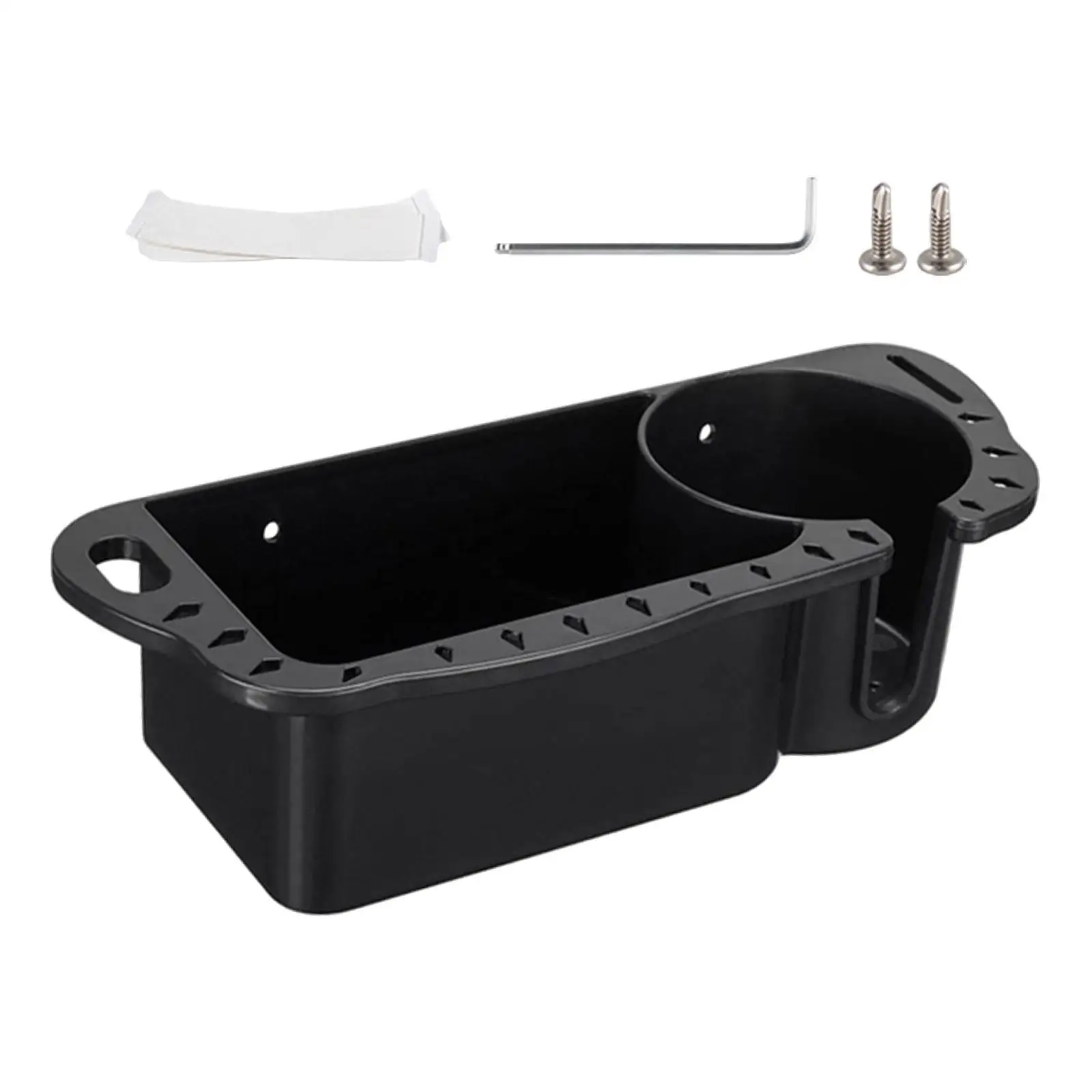 Boat Caddy Organizer Stable Marine Cup Holder Boat Seat Storage Caddy Boat Accessories for Kayak Fishing Bass Boat Pontoon