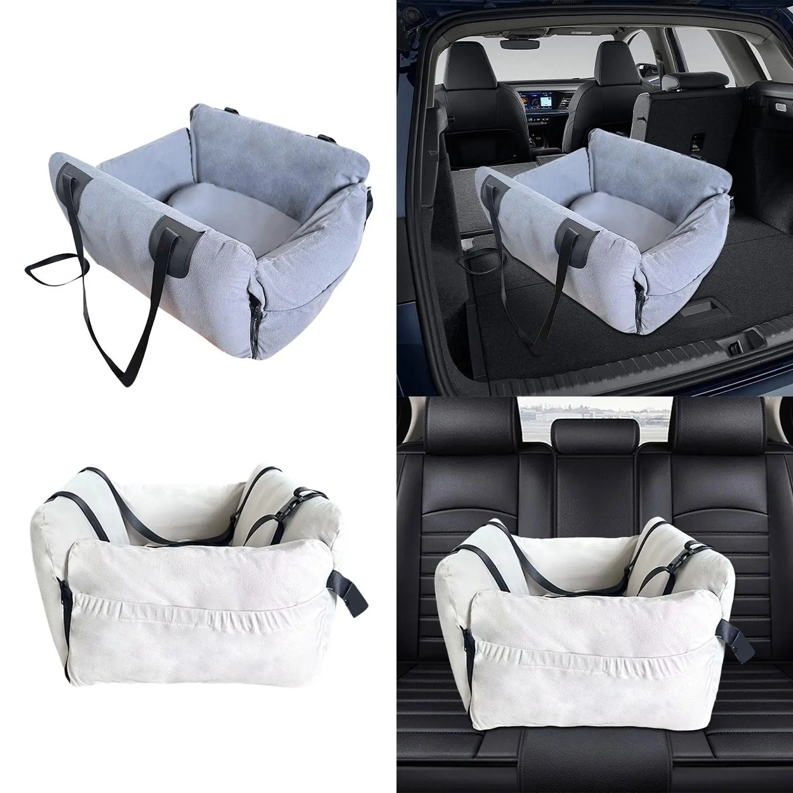 Dog Cat Booster Seat in Car Armrest Small Dog Carrying Bag Dogs Booster Seat