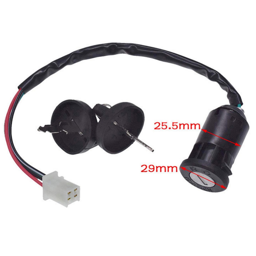 Universal zünd schalter drei Stromkabel Schlüssels chloss für Auto Motocross Elektro fahrrad Roller Batterie – Detail 11