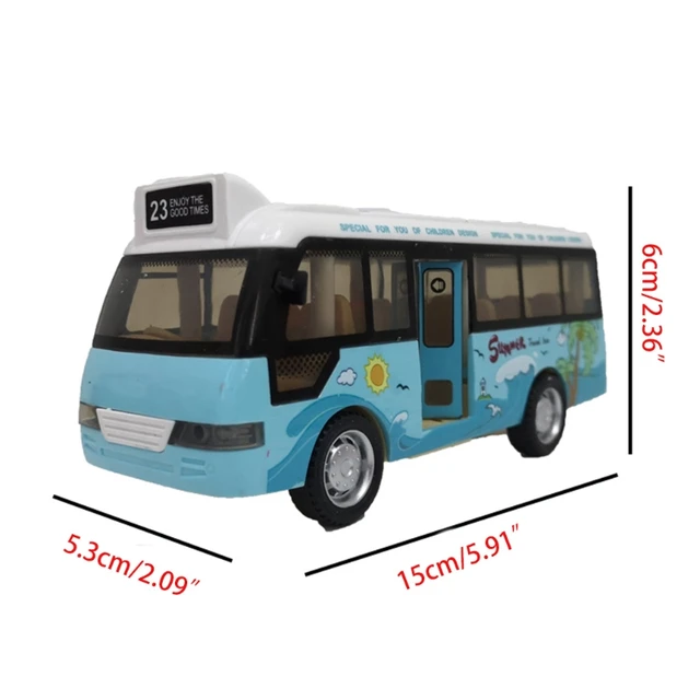 Ônibus urbano realista puxar para trás brinquedos modelo infantil jogos de  mesa melhor presente - AliExpress
