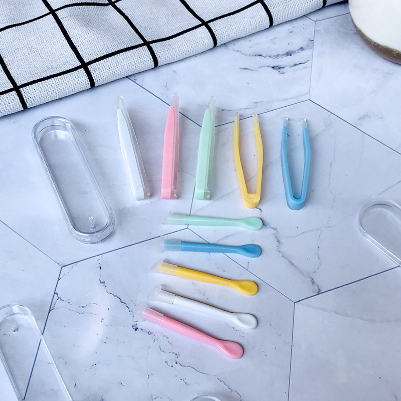 1 Set Eye Care Kontaktlinsen Inserter Silikon Weiche Pinzette Saug Stick Fall Set Tragen Werkzeuge Kontaktieren Objektiv Zubehör – Detail 10