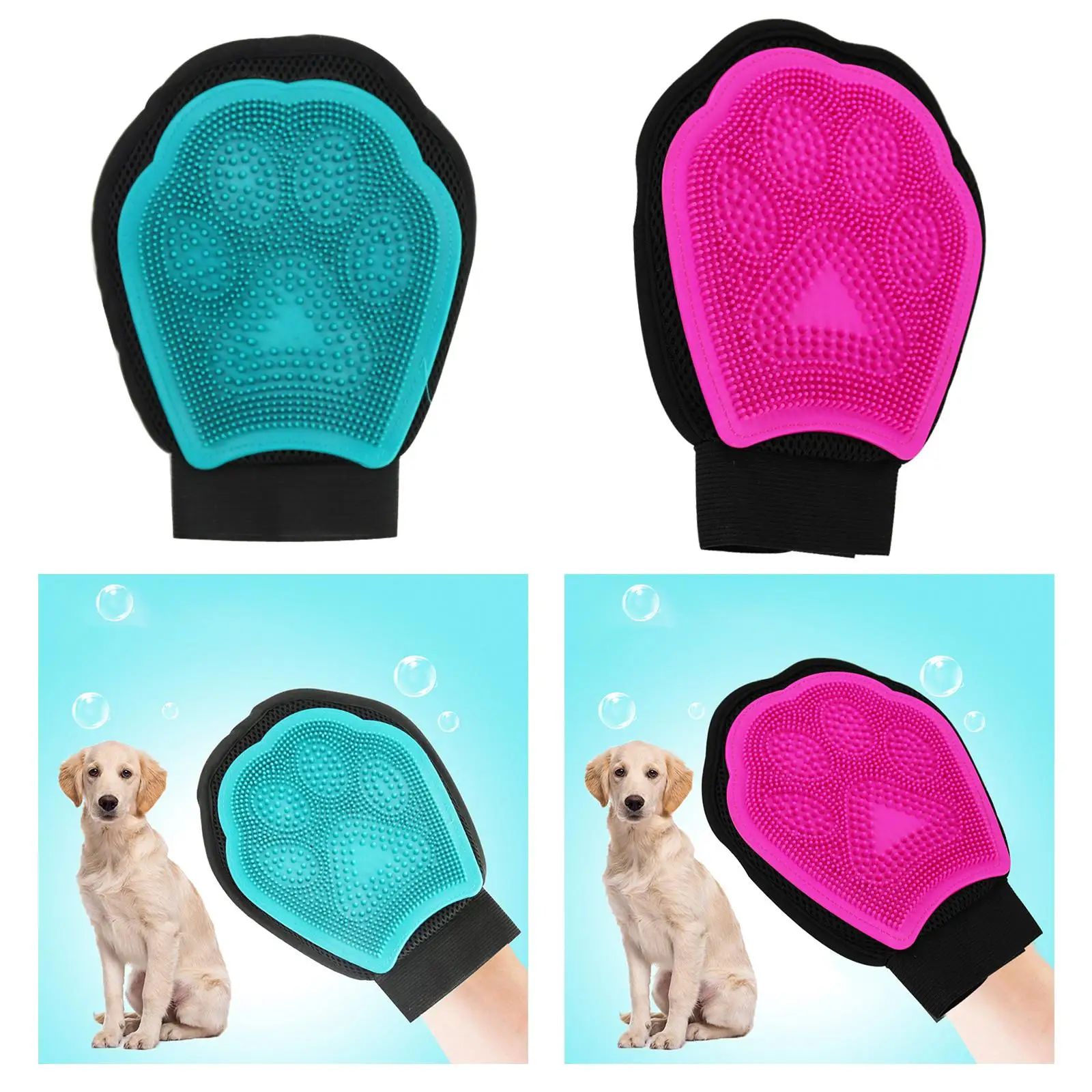 Pet Grooming , Hair Removal  for dog , Gentle Deshedding Bath Massage   Supplies