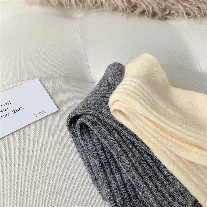 2022 New Winter Thicker Cashmere Wool Women Socks Casual japanese fashion Solid Color Long Sock Girls Thermal Warm Crew Sock