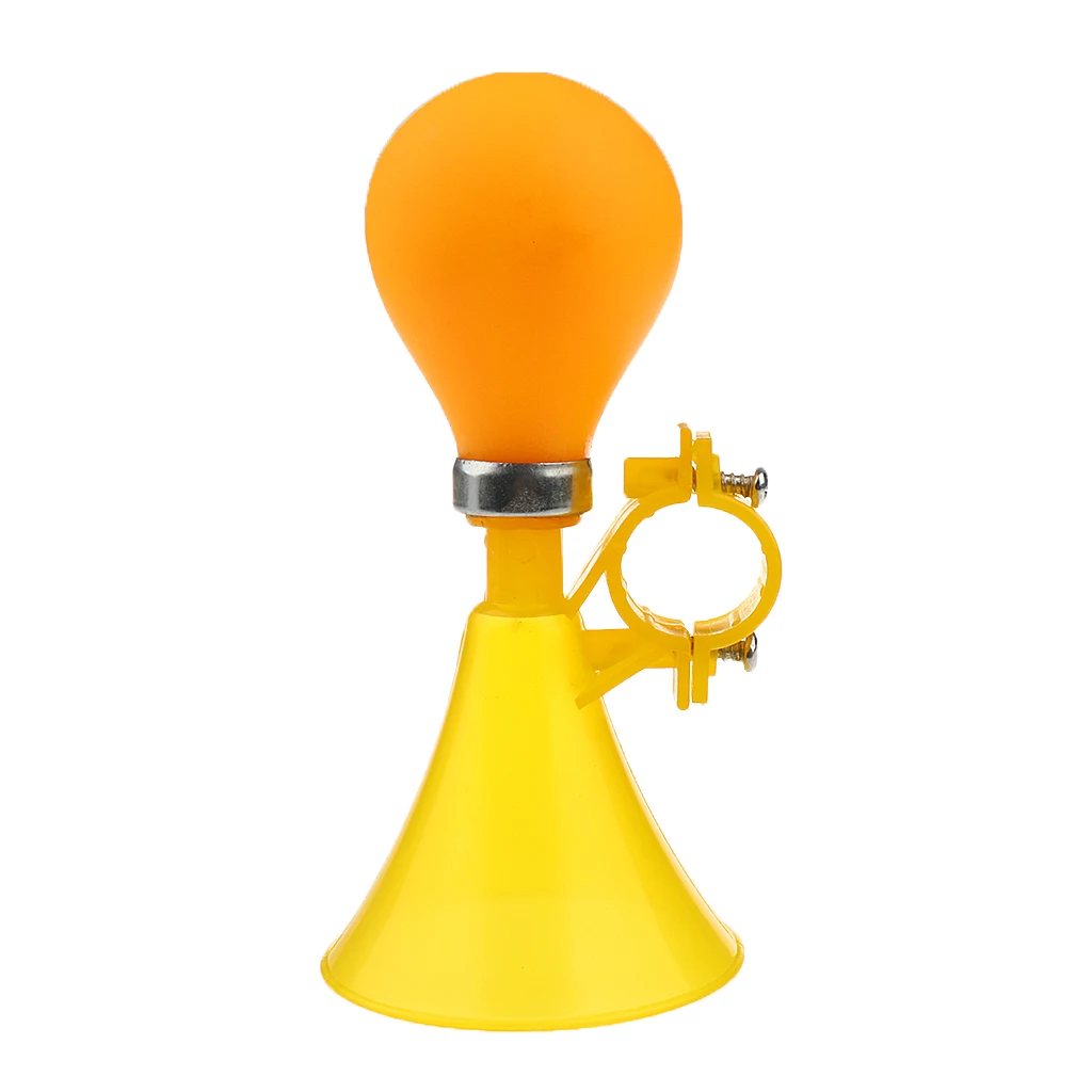 2X Plastic  Horn Loud Hooter Bell Portable Kids Children Bell Yellow