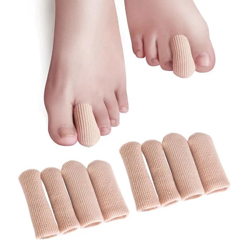 Best of 2Pieces Bunions Corns Foot Pain Relief Orthotics Fabric Silicone Toe Tube Cover Protector Finger Toes Separators Hallux Valgus Reviews & Tips