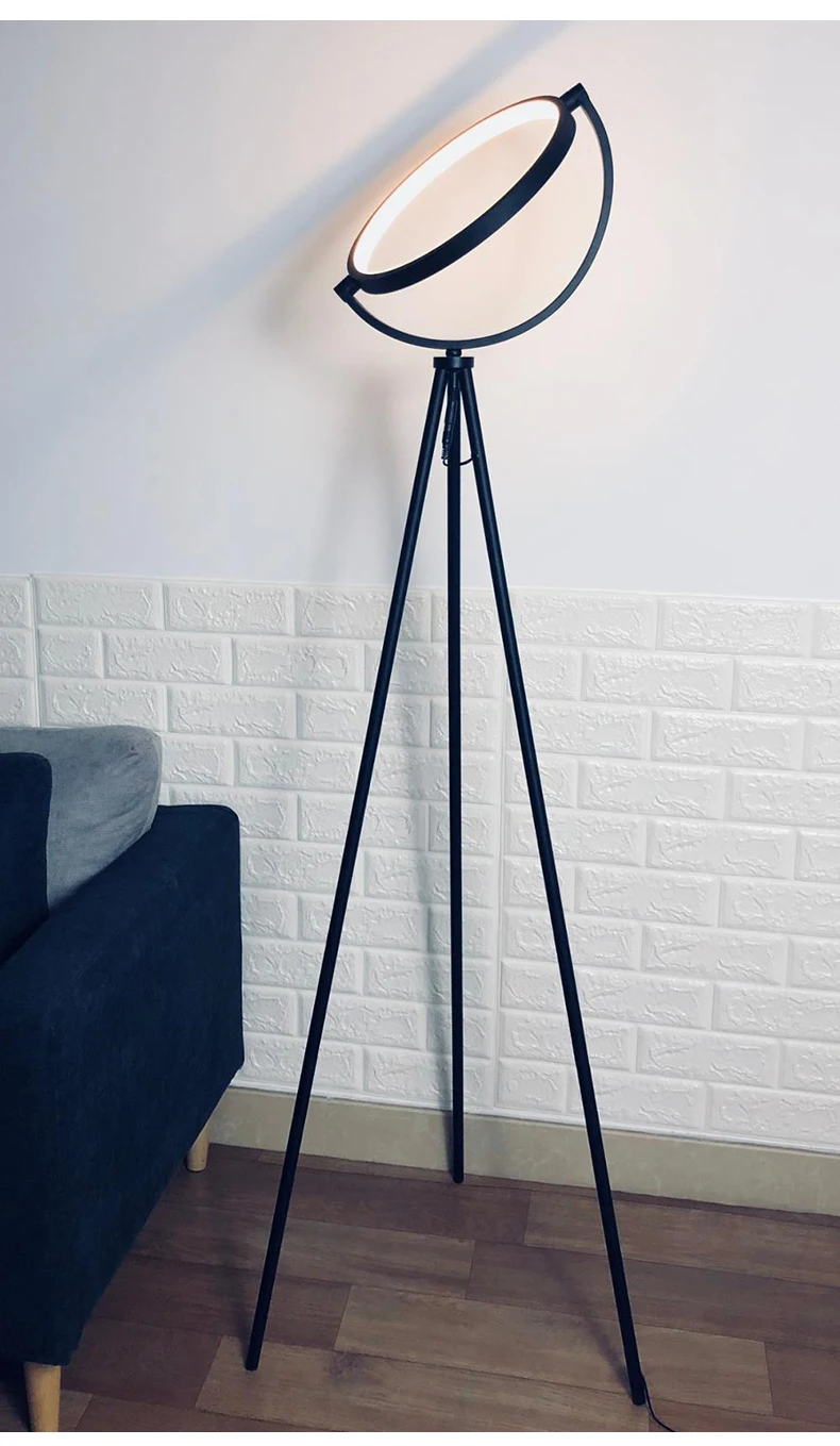 Nordic Minimalist Rotatable Led Floor Lamp Desk Bedroom Bedside Living Room Home Decoration Indoor Lighting Chandelier