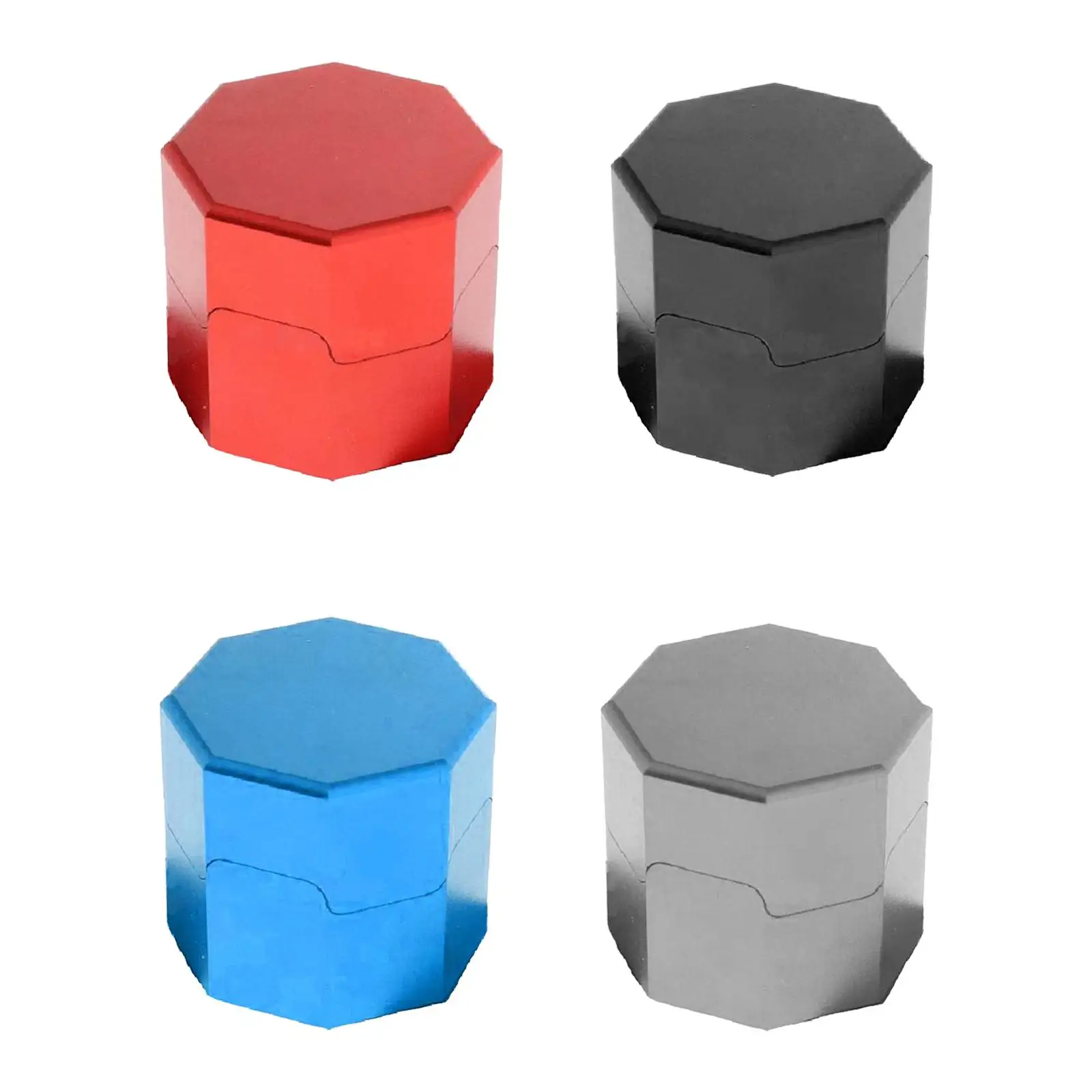 Octagonal Chalk Holder Pool Snooker Chalk Carrier Case Storage Case Pool Table Accessories Cup Portable Billiard Cue Tip Chalk