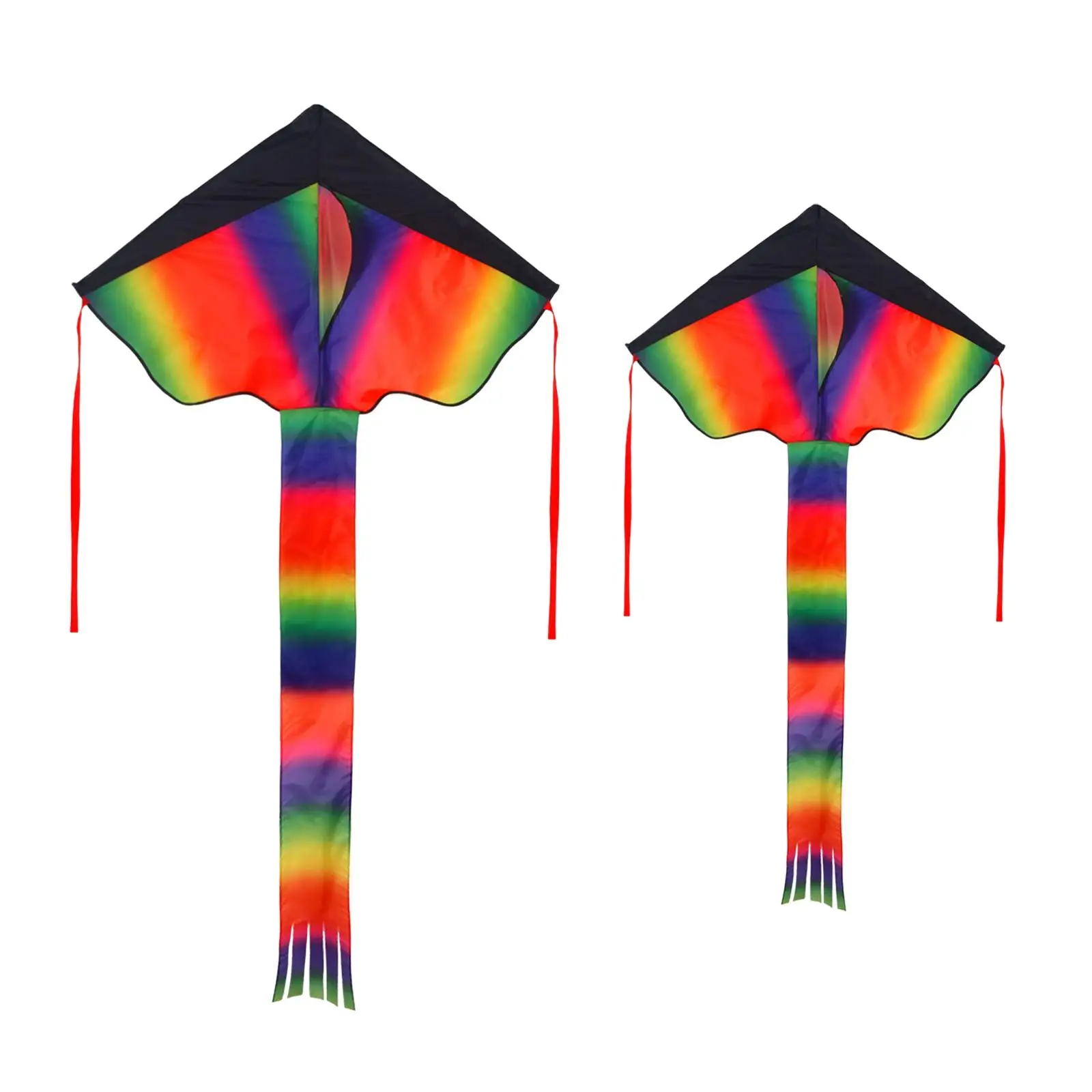 Delta Kites Fly Kite Flying Toys Kite with Tail for Beach Games Kids Adults
