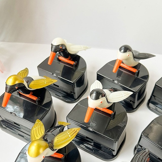 Distributeur De Cure-dents Automatique En Forme D'oiseau - Noir, ABS - Appuyez Sur La Tête Pour Sortir Un Cure-dent