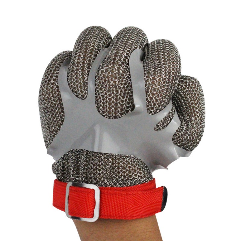 5 Level Anti-cutting Work Gloves Stainless Steel Wire Safety Gloves Safety Stab Resistant Work Gloves Cut Metal