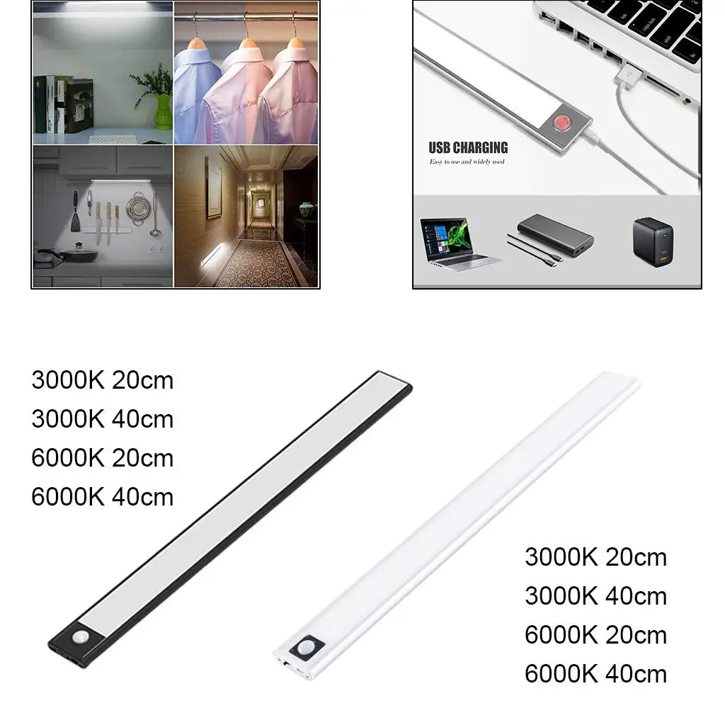  -thin LED Motion Sensor Cabinet Light for Wardrobe Counter Cupboard