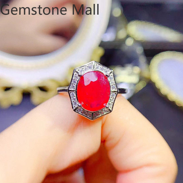 man made ruby rings