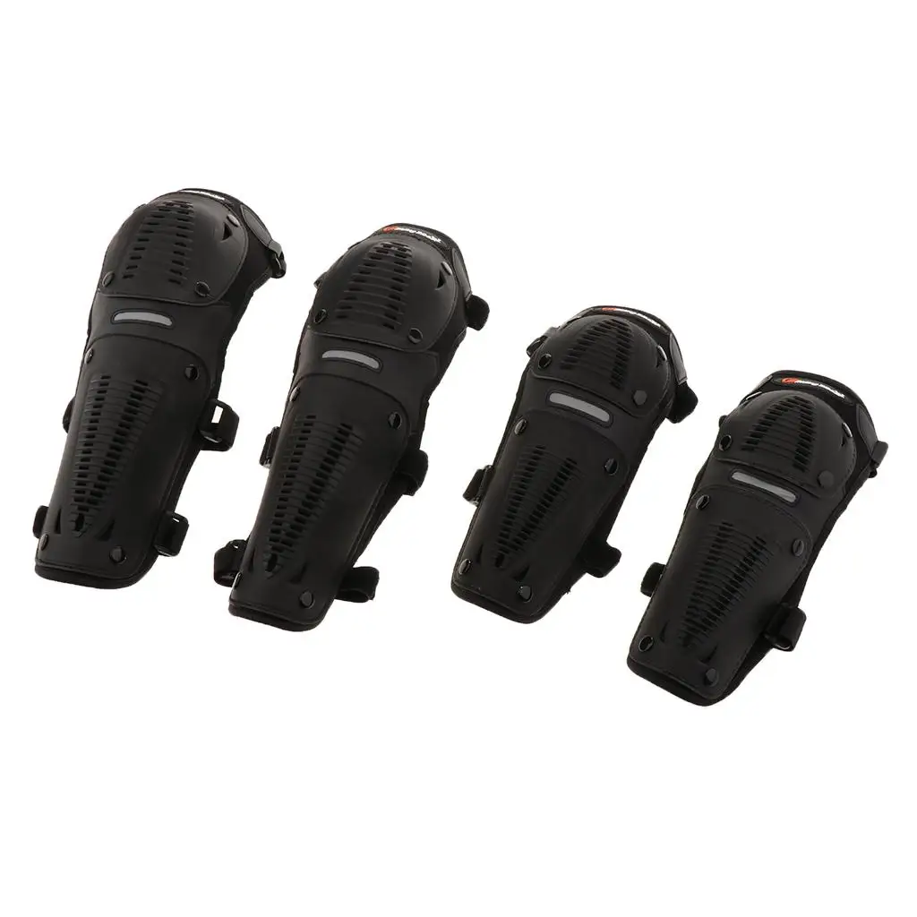 2 Pair Motorcycle Riding Anti-fall Knee Elbow Protector Guard Pads