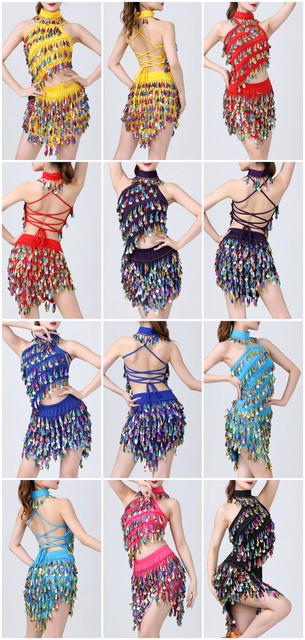 Gonna Glitter Gonna Con Frange Glitterate E Strass - Sexy Per Danza Del Ventre, Halloween E Carnevale Gonna Glitterata Con Frange