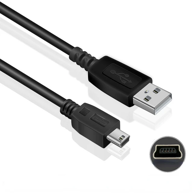1pc V3 Data Cable Mini 5P USB Charging Cable Line for Old Style Data  Interface for MP3 / MP4 Player USB Data Charger Cable